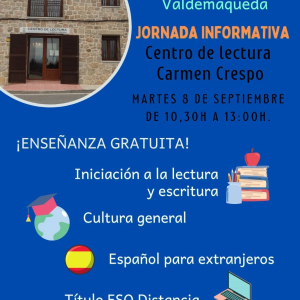 Jornada informativa del Aula de educación de adultos, curso 2026-27